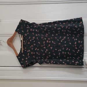 ModCloth Jessy B origami bird blouse M